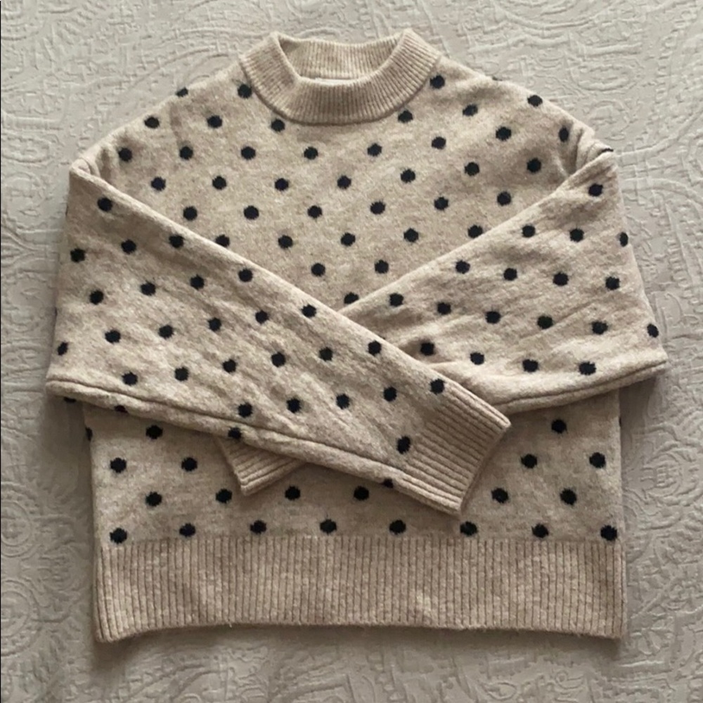 Polka Dot Sweater with Mock Neck (H&M)!
